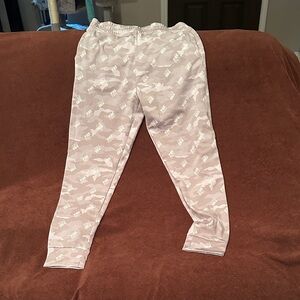 Victoria's Secret Light Pink Joggers with White Print